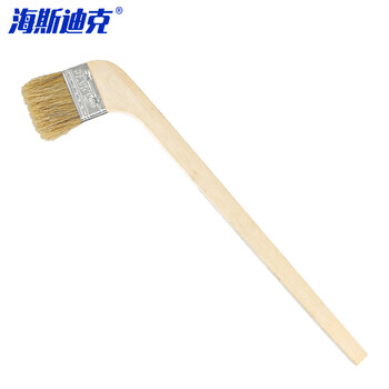 海斯迪克 HK-5116 侧弯柄油漆刷 船用油漆刷 木手柄油漆刷子 耐溶剂猪鬓油漆刷 2.5寸侧弯柄