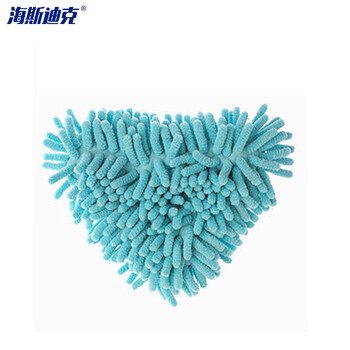 海斯迪克 HKW-81 三角形雪尼尔洗车拖布吸水除尘拖把 多功能可旋转 蓝色布头