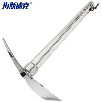 海斯迪克 HKxy-36 园艺清洁工具 洋镐小耙子锄头 不锈钢圆柄除草工具 洋镐两用