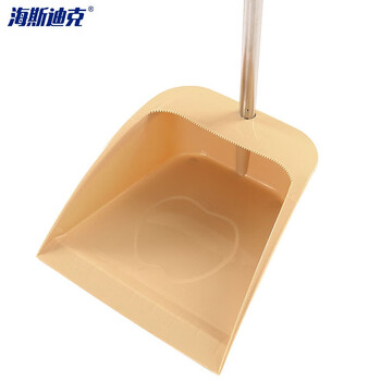 海斯迪克 HKZ-101 加厚塑料簸箕 塑料垃圾铲撮箕大容量畚斗防风垃圾铲 黄色（1个）