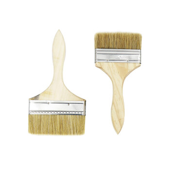 海斯迪克 HK-504 毛刷 木柄油漆刷 加厚长软毛刷 高档纯猪鬃2寸