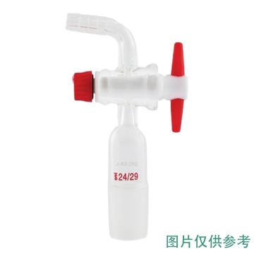 ASONE/亚速旺 具活塞接头(90度弯头) 四氟 2429，CC-6666-03 CC-6666-03