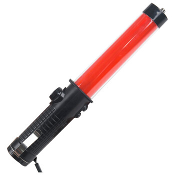 海斯迪克 HKJ-1 29cm多功能交通指挥棒 交通安全应急指挥棒 LED指挥棒 带口哨磁铁挂钩蜂鸣荧光棒 疏导棒 红