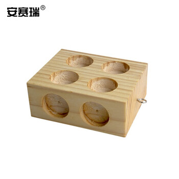 安赛瑞 实验室摩擦块 6孔 木块带挂钩 物理力学实验器材 （个） 610125