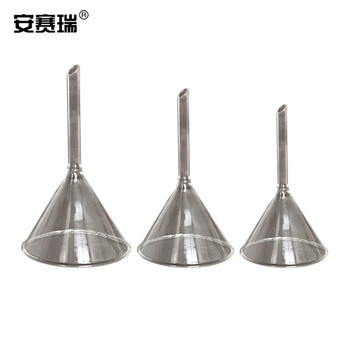 安赛瑞 玻璃漏斗（2个装） 实验室三角漏斗短管锥形漏斗 直径60mm （包） 6A00056