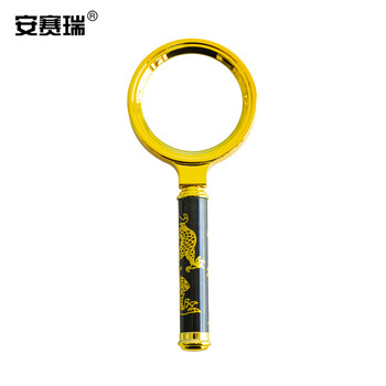 安赛瑞 放大镜 手持式阅读放大镜 实验用10倍扩大镜 不可拆手柄 60mm （个） 6G00029