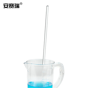 安赛瑞 玻璃搅拌棒 实验室高硼硅实心引流棒 20cm （个） 6K00061