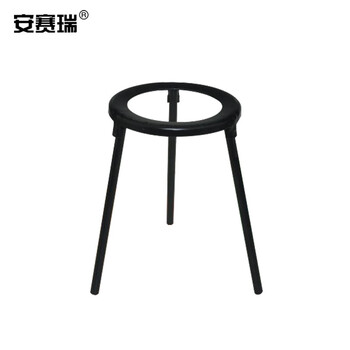 安赛瑞 三脚架（2个装） 实验支架 酒精灯加热架子 教学仪器教具 铁质黑色 高15cm（包） 601359