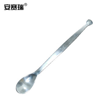 安赛瑞 不锈钢药匙 实验室取样勺子化学试剂药勺 厚款双头一大一小药勺 200mm（个） 601471