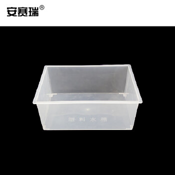 安赛瑞 塑料水槽 透明方形水槽 实验室教学仪器教具 化学实验器材器皿耗材 25×18×10cm（个） 601472