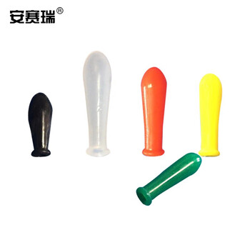 安赛瑞 玻璃滴管皮头（5个装）硅胶吸管头乳胶头玻璃滴管用吸头吸帽胶帽 白色透明1ml（包） 600384