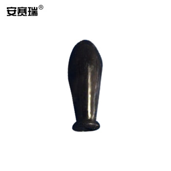 安赛瑞 玻璃滴管皮头（5个装）硅胶吸管头乳胶头玻璃滴管用吸头吸帽胶帽 黑色2ml（包） 600388