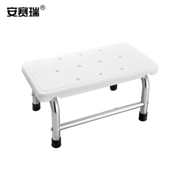 安赛瑞 不锈钢脚踏凳 单层ABS脚踏凳实验室梯凳检查床脚踩凳台阶凳台阶踏步梯子步梯（个） 600825