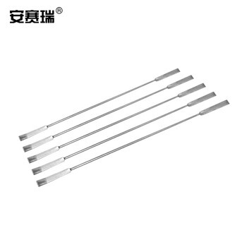 安赛瑞 不锈钢微量药勺（2个装）304不锈钢双头药匙刮铲药刮接种铲 350mm（包） 600972