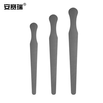 安赛瑞 不锈钢压舌板（20个装）430不锈钢搅拌片鲍鱼刀压舌片实验室器械 16cm（包） 600999