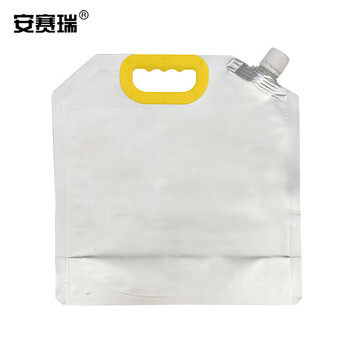 安赛瑞 手提式锡箔吸嘴袋（10个装）实验室液体袋包装袋试剂袋中药袋便携密封塑料打包袋 2.5L斜嘴（包） 601022