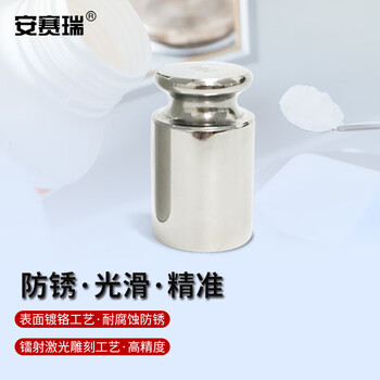安赛瑞 平头钢制砝码 实验用校准砝码钢质镀铬M1级连体砝码电子称天平砝码 100g（个） 601056