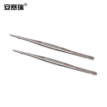 安赛瑞 不锈钢镊子(5支)直头30cm(包) 600155