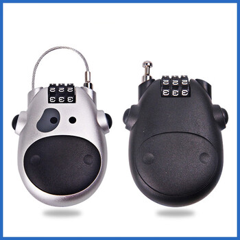 铮焱 可伸缩钢丝绳密码锁 ZY-ZKL753