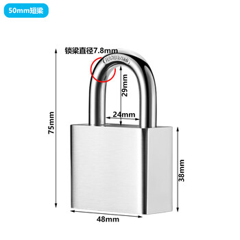 铮焱 仿不锈钢叶片锁 ZY-ISY650