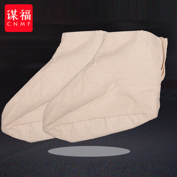 谋福 白色棉劳保矿用袜子  雨鞋雨靴脚套袜套 （短款白色袜子） 100049849768