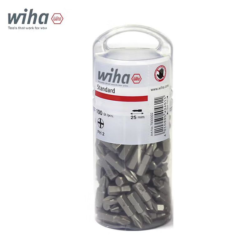 WIHA/威汉 盒装标准批头100只装 C6.3x25mm 40465