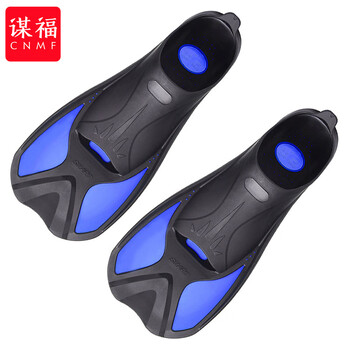 谋福 包脚跟式TPR浮潜短脚蹼游泳蹼潜水蛙鞋鸭蹼【玫红 L(42-43) 】 100047206761