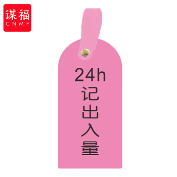 谋福 护理卡提示牌警示牌 床尾护理床头卡挂牌【24H记出入量(10个装)】 100059744521