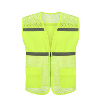 谋福 夏季网眼透气反光马甲外卖代驾工作服志愿者义工活动马甲 荧光绿 100027935873