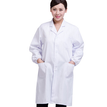 谋福 长袖白大褂 男女学生实验室食品卫生工作服【标准款M号165码】 61 100008474382