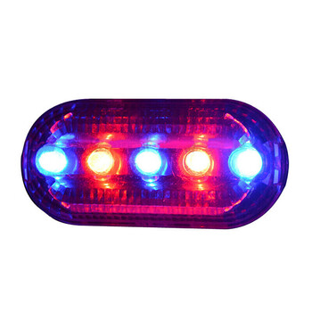 谋福 红蓝爆闪肩灯肩夹式警示防水闪光灯 骑行警示巡逻肩灯（五颗LED肩灯电池款  不含电池） 100135015749