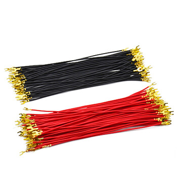 谋福 743 导线物理电学实验器材铜芯双头鳄鱼夹插空心插小灯泡物理实验导线  两头鳄鱼夹10个装 100022913128