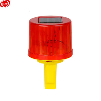 谋福 524太阳能警示灯爆闪灯夜间警示闪光灯信号灯施工障碍灯船用闪烁灯【太阳能03（插地式） 】 100011830730