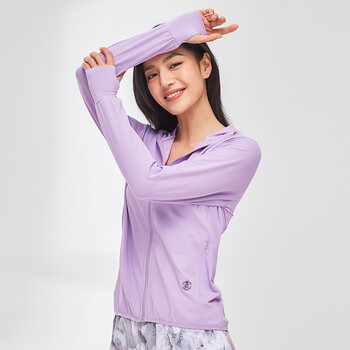 谋福 防晒衣 夏季男女户外防晒服冰丝长袖(女款紫色 M ) 100037674221