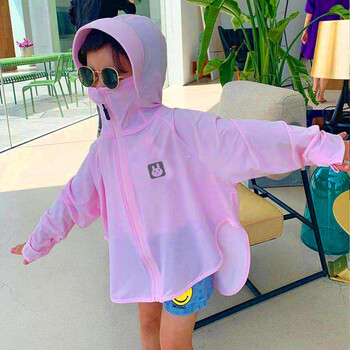 谋福 冰丝防晒衣女 防晒服（儿童粉色3-7岁110cm以下 均码 ） 100054443125