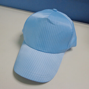 谋福 防静电太阳工帽 防尘帽 防静电帽子 鸭舌帽 蓝色 100108948543