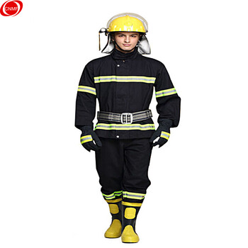 谋福 8517 加厚消防战斗服防护服  训练服 02款藏青款    【含手套腰带靴子头盔】 整套 L号（170-175） 7523380