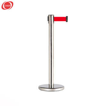 谋福 8249 隔离带安全线 2米伸缩带 不锈钢色   （1）件 100055126283