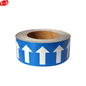 谋福 管道标识反光膜 流向导向指示标签 箭头标标贴 反光标识消防不干胶贴（ 蓝色 3cm*20m）9440 100001872723