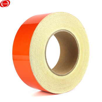 谋福 反光胶带 反光标识警戒线墙贴地板贴标志 反光膜警示胶带 长45.7米（5cm宽 橙色 ）L84065 100002254378