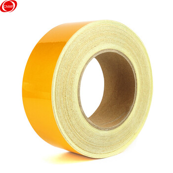 谋福 反光胶带 反光标识警戒线墙贴地板贴标志 反光膜警示胶带 长45.7米（5cm宽 黄色 ）L8406 100002254356