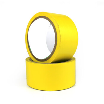 谋福 84822 警示胶带 地板胶带斑马线胶带 地面标识警戒线 加宽6cm款长18m（黄色款） 100123443348