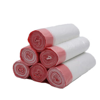 谋福 可降解垃圾袋 厨房加厚塑料袋抽绳束口【黑色45*50（20只/卷）】 100057032881