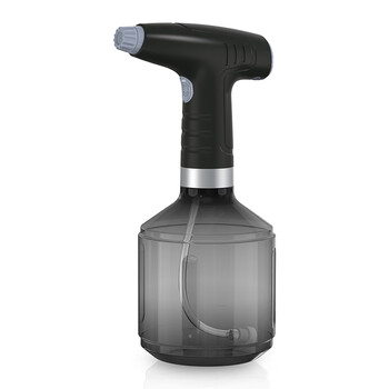 谋福 电动喷壶 洒水壶浇水壶消毒喷水壶浇花壶 气压式喷雾器（0.9L 黑头灰嘴） 100061959503