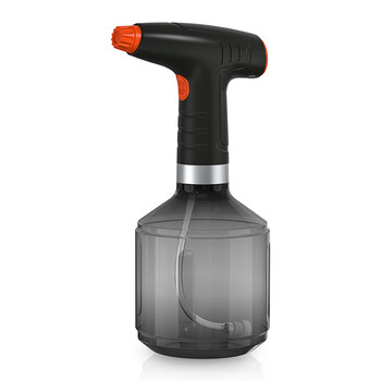 谋福 电动喷壶 洒水壶浇水壶消毒喷水壶浇花壶 气压式喷雾器（0.9L 黑头橙嘴） 100057252574