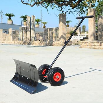 谋福 60 手推轮式推雪铲 铲雪板 推雪板 （黑色小号74*35cm） 100010454206