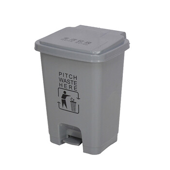 谋福 1175  医疗垃圾桶利器盒脚踏式带盖废物垃圾箱（30L灰色生活垃圾桶 加厚 ） 100004242501