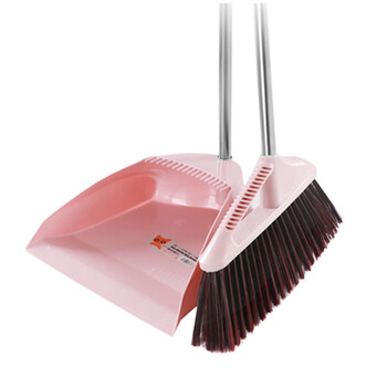 谋福 01 扫把簸箕组合套装 卧室扫帚簸箕两件套（粉色套装） 100005014915