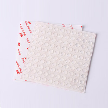 谋福 自粘透明硅胶防撞颗粒脚垫 防滑减震硅胶垫片消音颗粒（半球8mm*4mm3张装共300粒） 100040137436