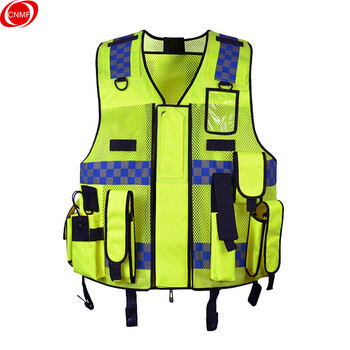 谋福 反光背心 多功能网眼反光马甲 巡逻执勤反光衣印字 交通安全防护服 WMJ03网眼款 XL 175 6560618